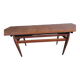 Table basse monte-et-baisse scandinave en acajou – Vintage