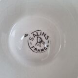 Six vintage Salins oyster plates