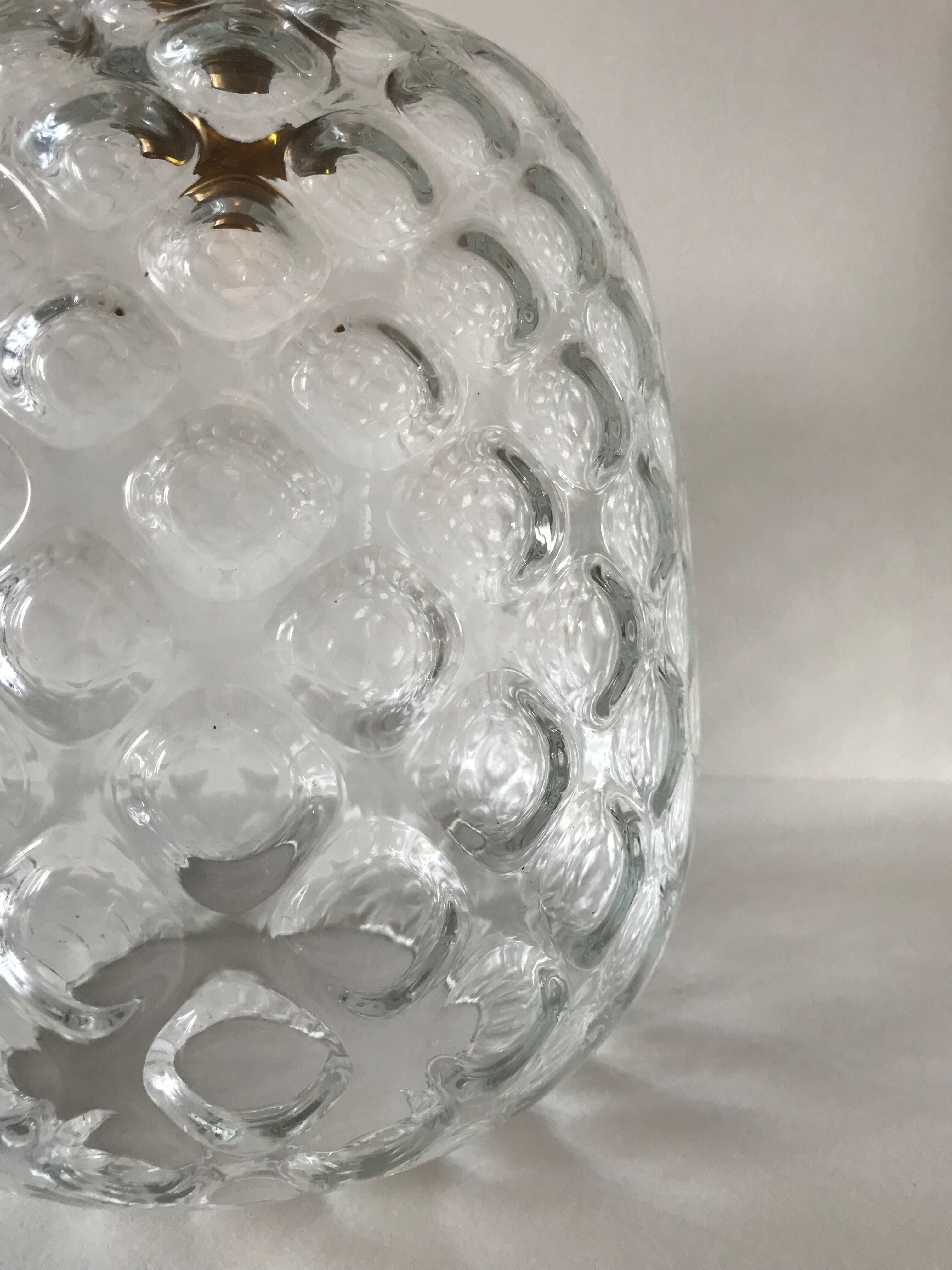 Suspension en verre ananas