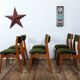 Set de 6 chaises vintage style scandinave