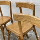Série de 4 chaises bistrot BAUMANN vintage 1970
