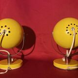 Pair of Eye Ball lamps, Space Age, 70s