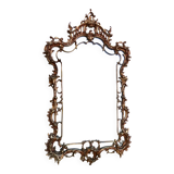 Miroir baroque en bronze xixème h= 104 cm