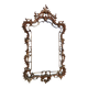 19th century baroque bronze mirror h= 104 cm
