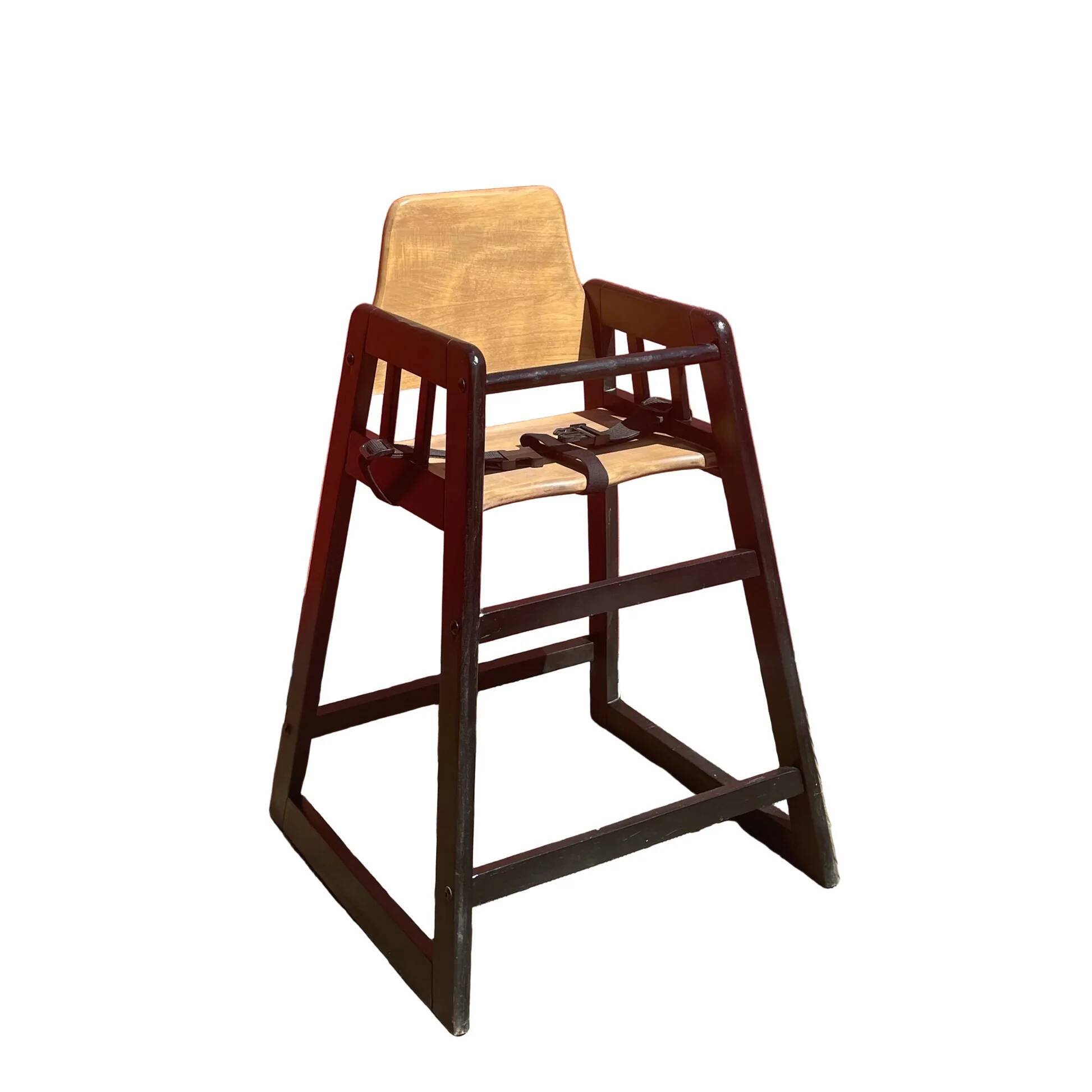 Wooden high chair for baby