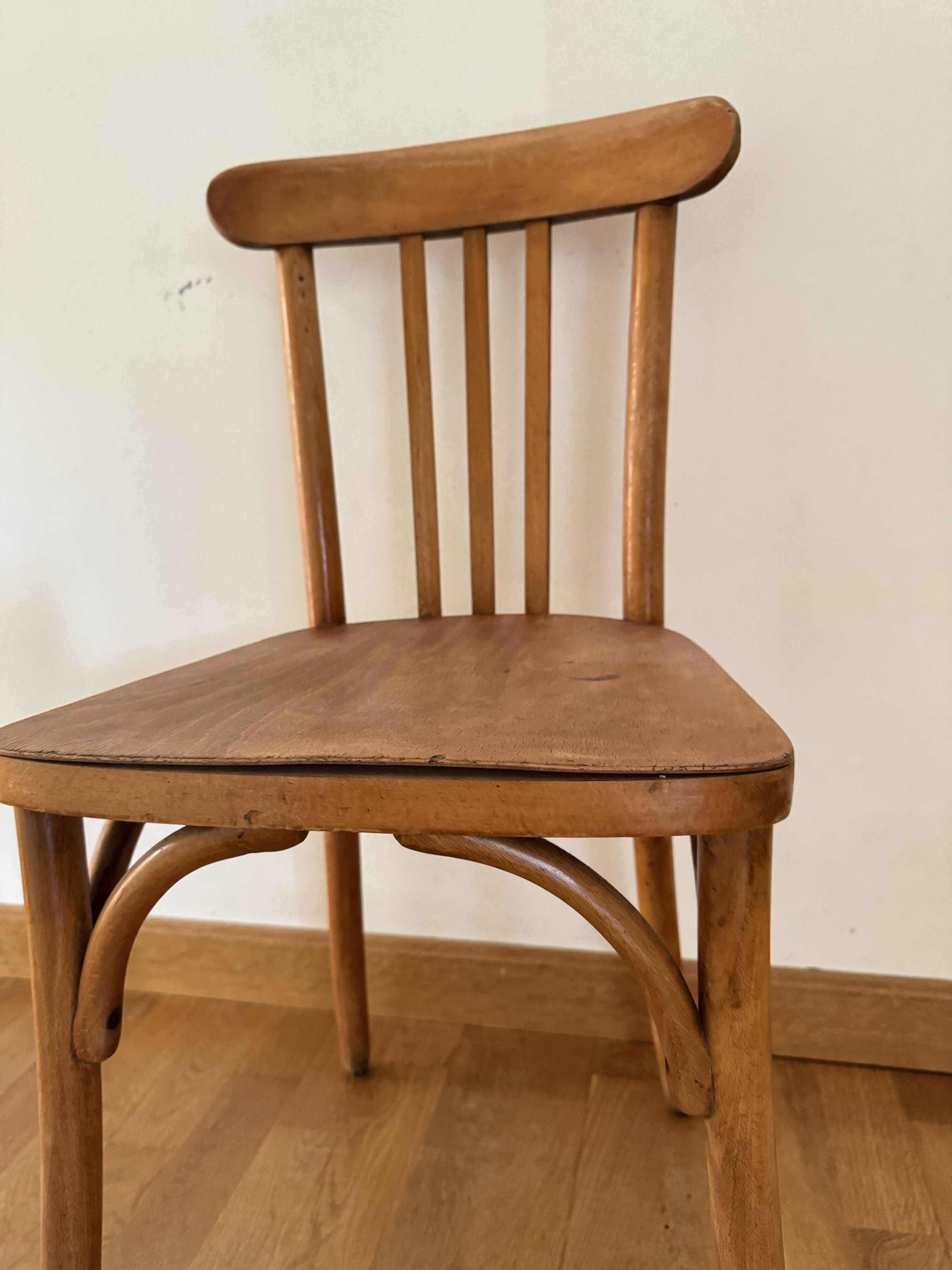 Vintage wooden bistro chair