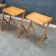 Tables Gigognes en Noyer by Bengt Ruda, Sweden, 1950s, Set of 3