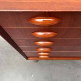 Danish commode model 314 in teak by Johannes Sorth for Nexø Møbelfabrik, 1960s.