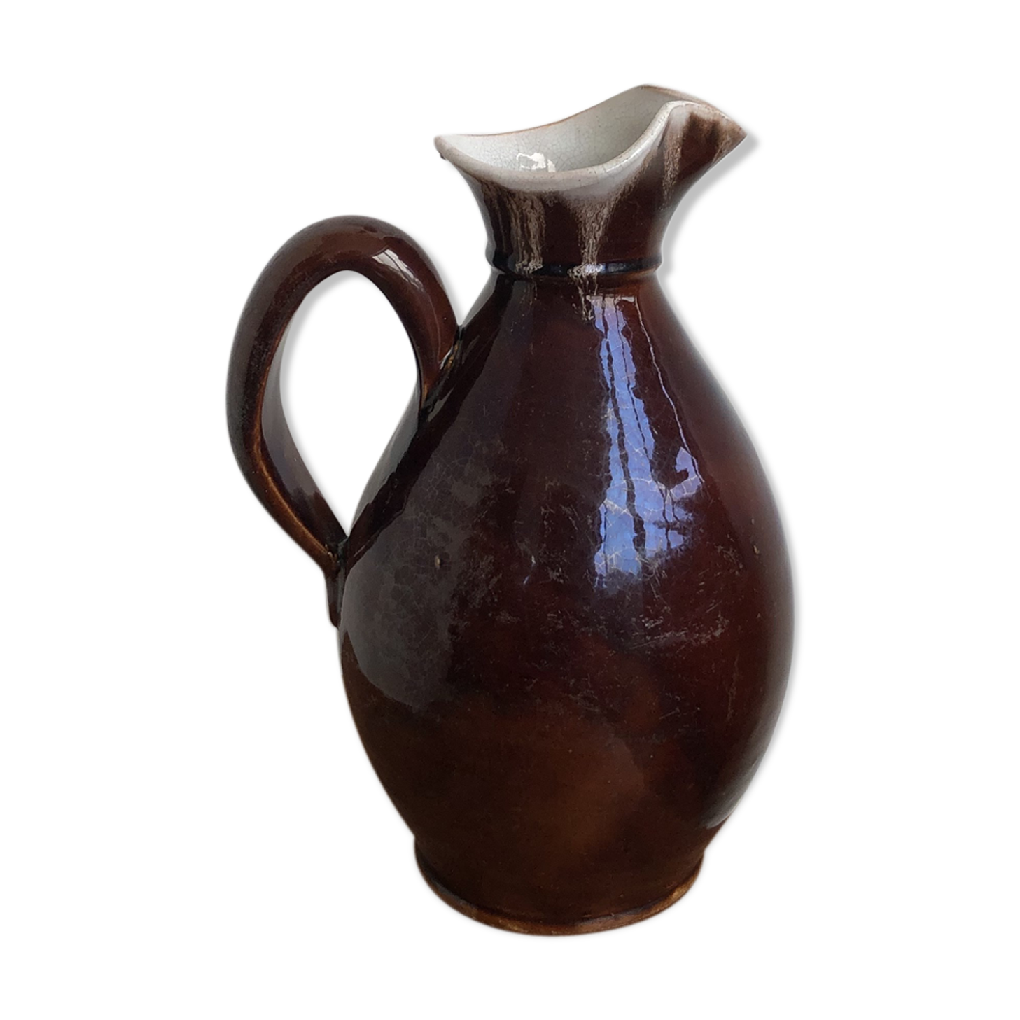 Enamelled terracotta pitcher 1960s