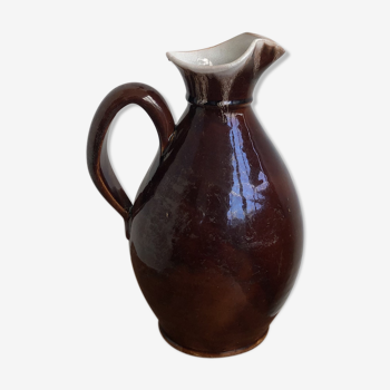 Enamelled terracotta pitcher 1960s