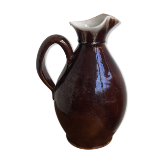 Enamelled terracotta pitcher 1960s