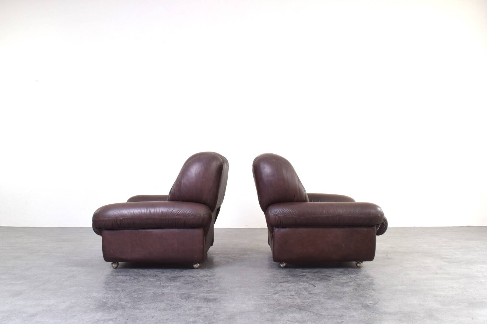Mid-Century Italian Lounge Chairs, 1970s, Set of 2.