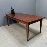 Large antique style oak extendable dining table
