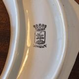 Longwy and Onnaing earthenware fish service, Copenhagen model