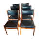 Vintage chairs in black leather