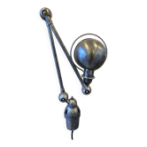 Jieldé desk lamp with 2 arms of 40cm and industrial graphite clamp base.