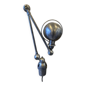 Jieldé desk lamp with 2 arms of 40cm and industrial graphite clamp base.