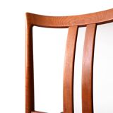 Set of 6 Scandinavian Teak Chairs with Yellow Seats