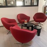 Hukla Jet swivel shell armchairs from the 60s/70s