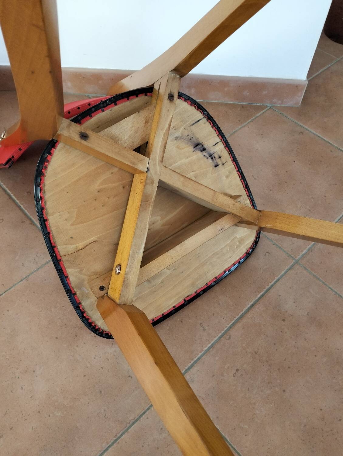 Red chair from the 1950s