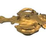 Room bougeoir with floral decoration and wreaths - restoration style - Golden Bronze - late 19th century