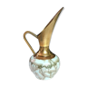 Porcelain and brass pitcher