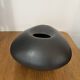 Matte black ceramic pebble vase IKEA Vintage