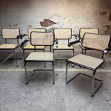 Set de 6 chaises Cesca B64 par Marcel Breuer