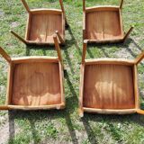 Set of 4 Scandinavian style chairs from the 70s