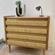 Commode bois et rotin 60’s