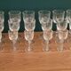 18 art deco walking glasses: service for 6 people (water, wine, liqueur)