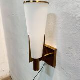 Applique en laiton et opaline, 1950
