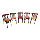 Series of five bistro chairs