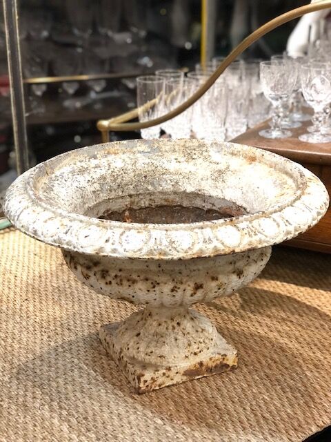 Old cast iron garden basin