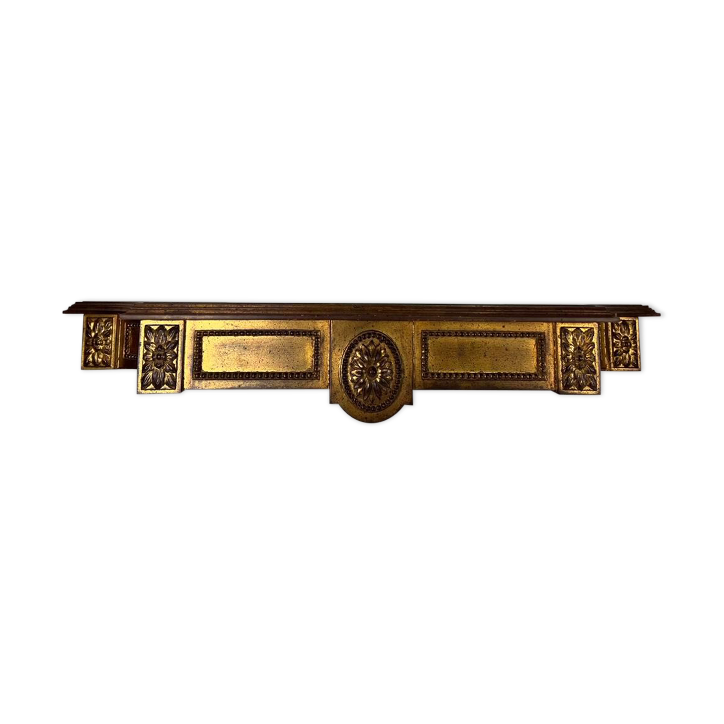 Console étagère vintage 'or' etagere avec verre miroir