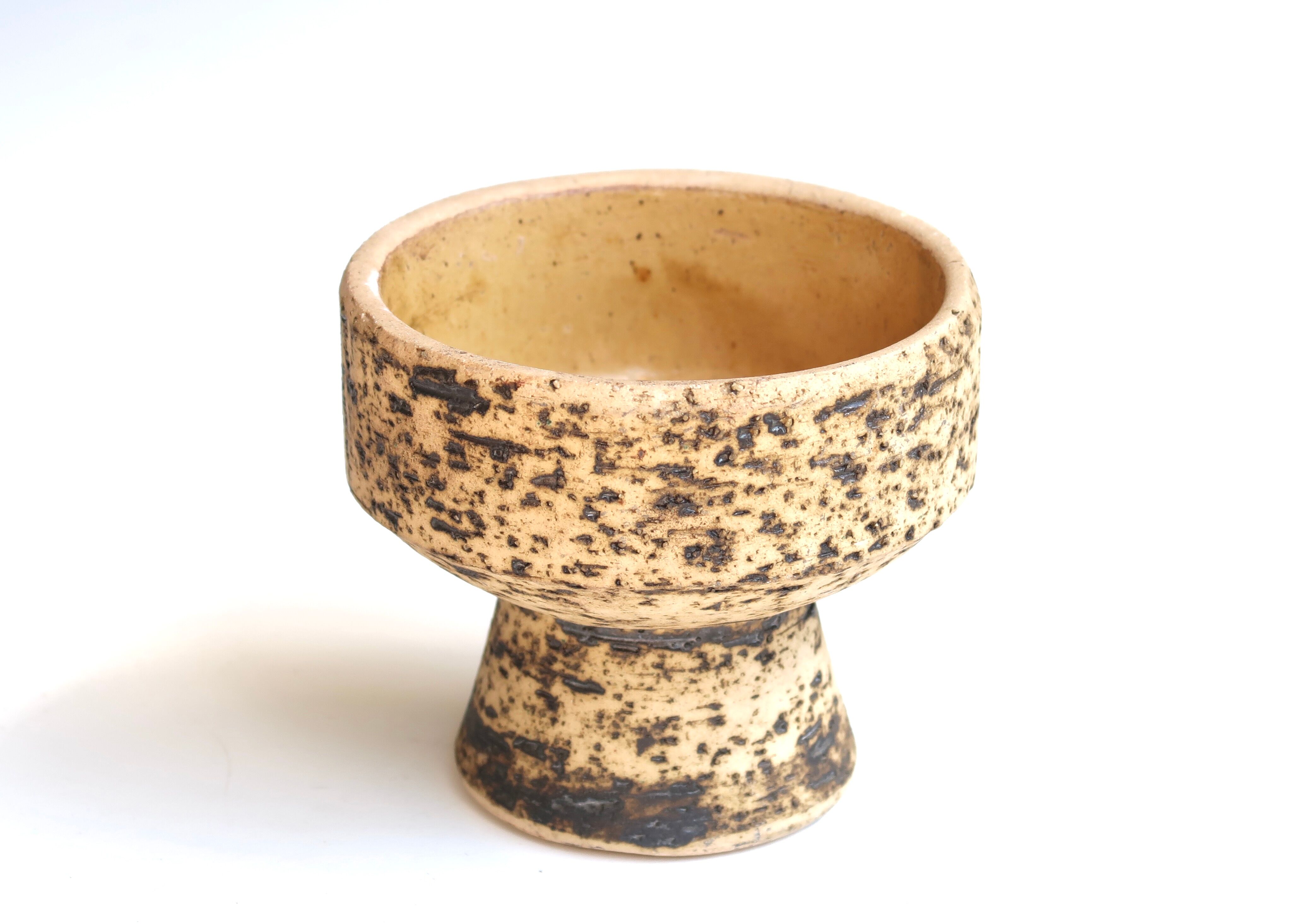 Ceramic pedestal pot, 50s