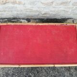 Rattan and bamboo coffee table