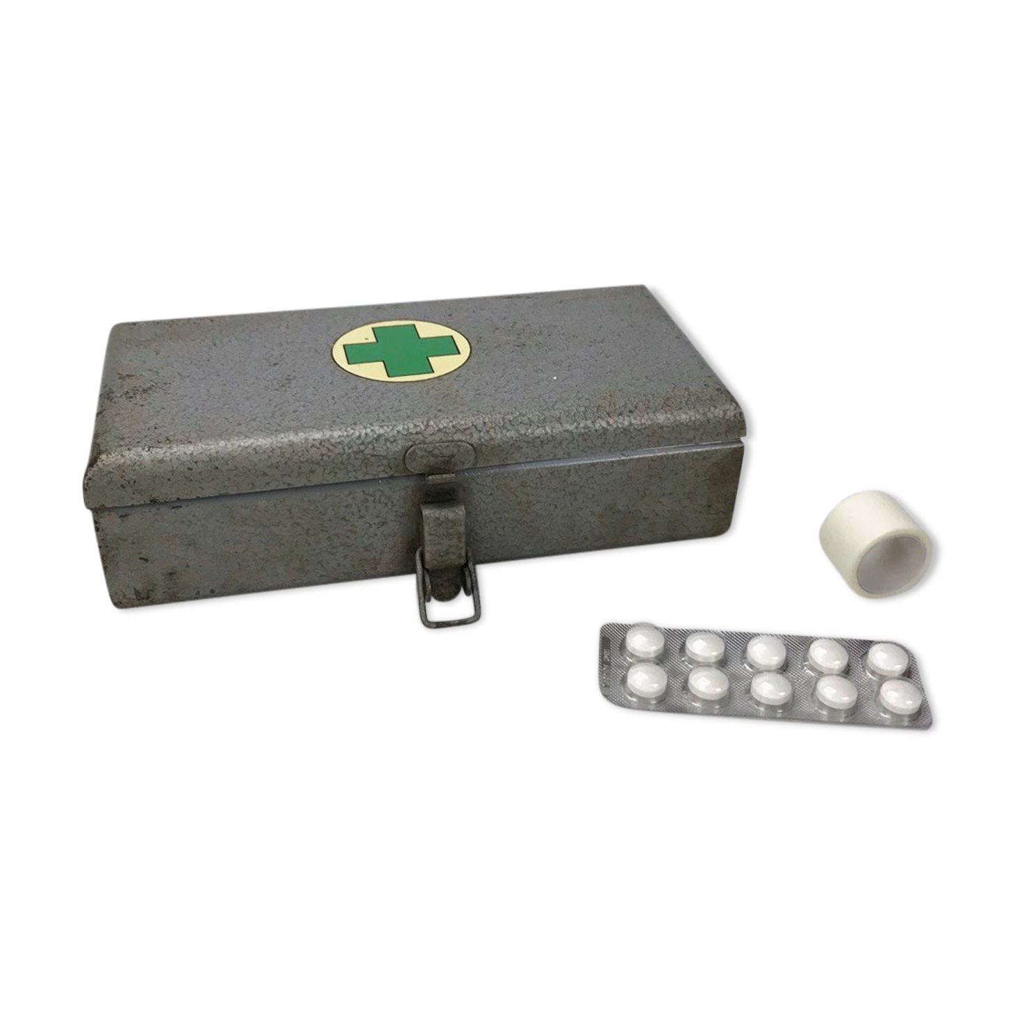 Boîte à pharmacie premiers secours en métal galvanisé