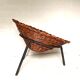 Pair of wicker basket armchairs
