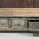 Table basse en châtaignier du XIXème à 3 tiroirs
