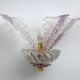 Pair of Classic Italian Murano Glass Leafs Wall Sconces, 1960s