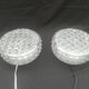 Pair of round ceiling lights