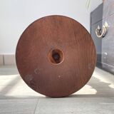 Vintage carved wooden pedestal ashtray