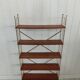 Vintage brass and teak shelf