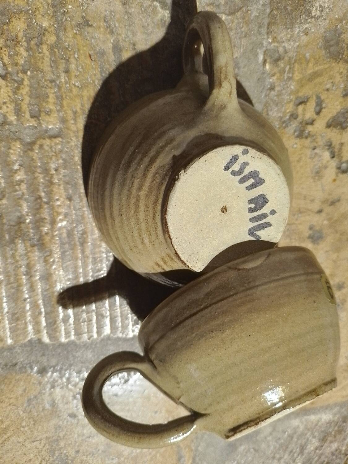 Large Vintage Stoneware Mugs