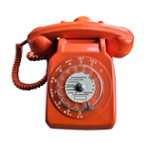 Vintage orange socotel phone