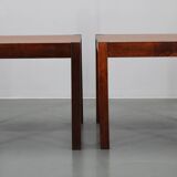 1960s Set of Two Square Side/Coffee Wooden Tables , Denmark