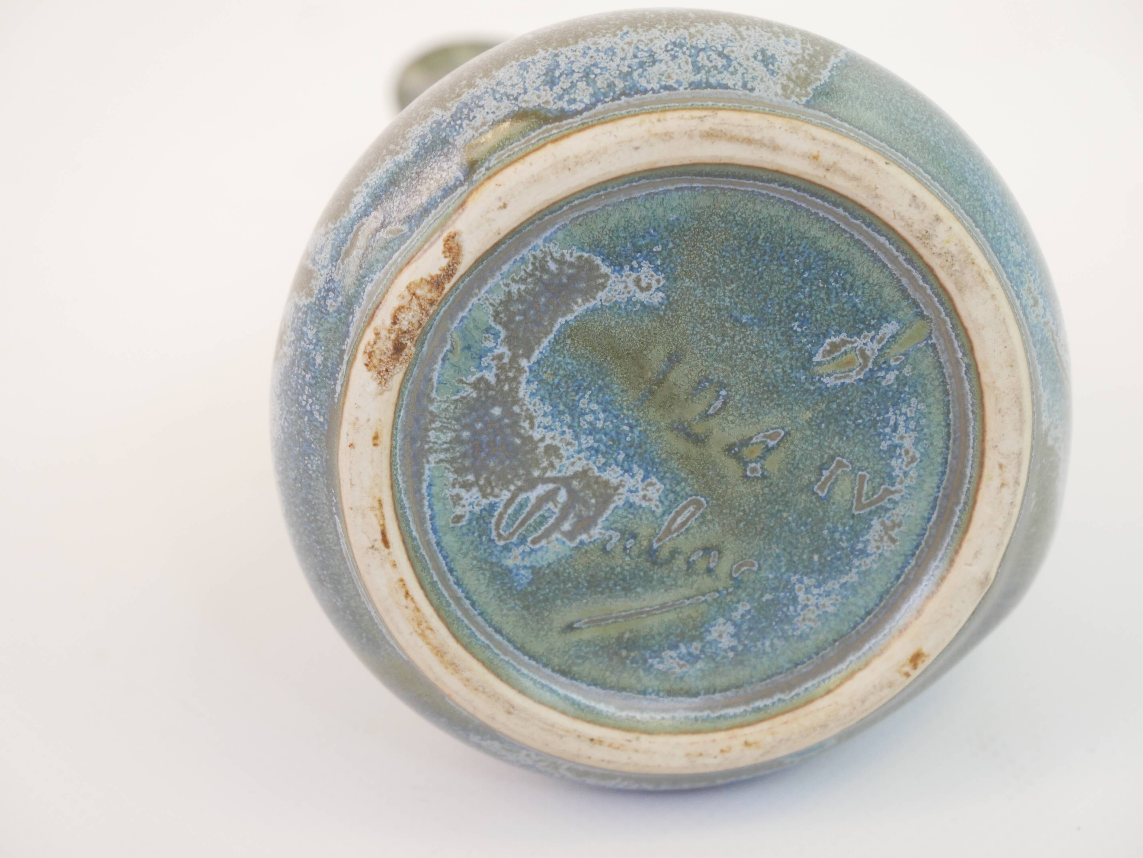 Petit pichet verseuse art déco en céramique des manufactures Denbac