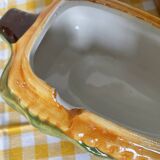 Corn cob slip gravy boat