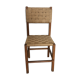 Chair made of wood and rope